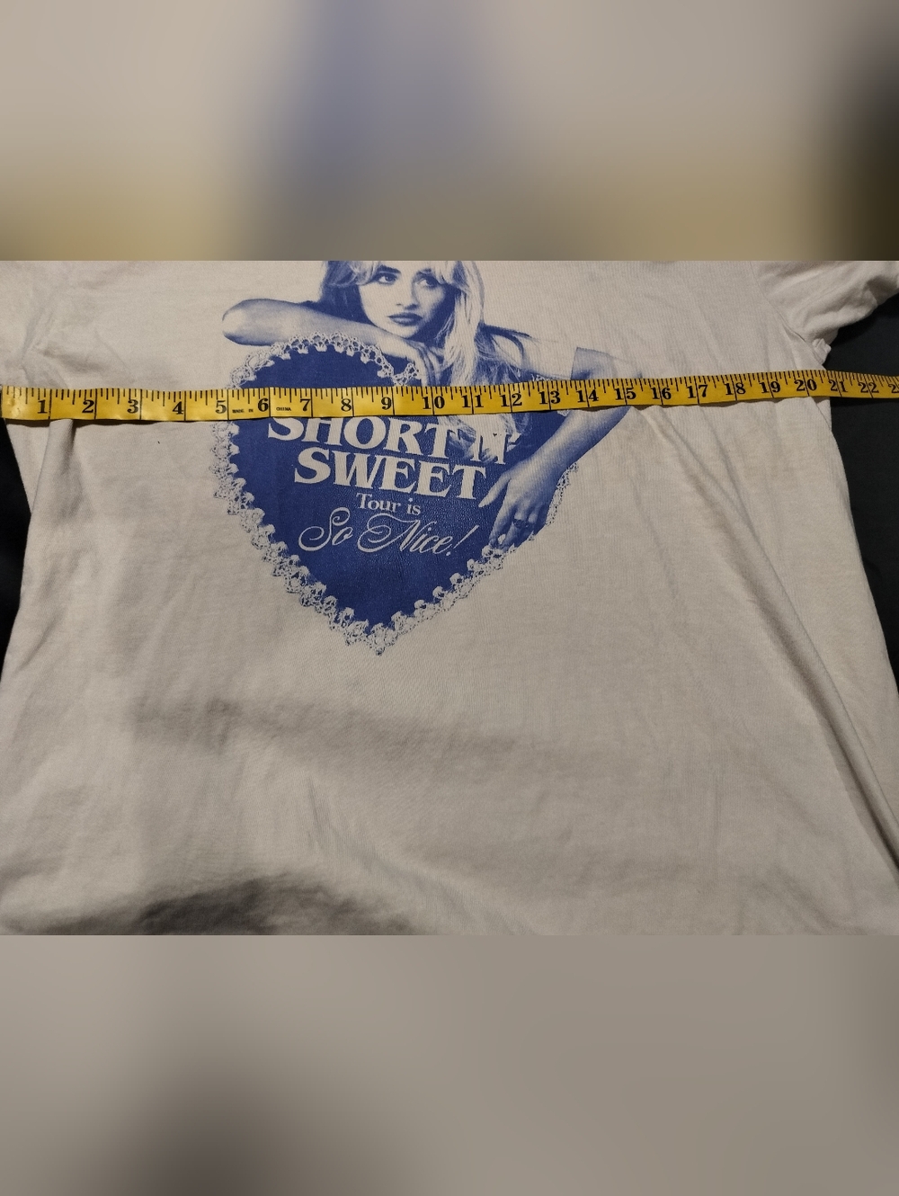 Sabrina Carpenter Official Short & Sweet Tour 2024 Shirt 100% Cotton - Large - Picture 5 of 6